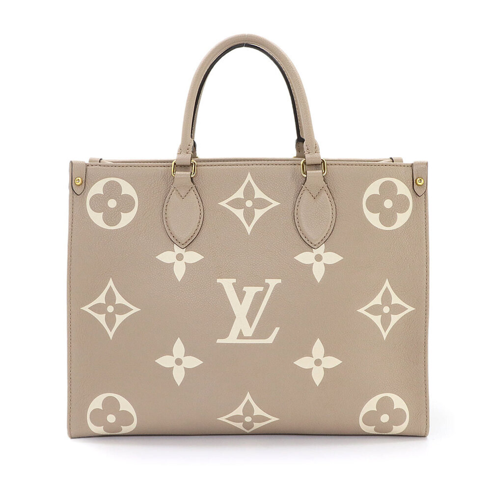 Louis Vuitton Onthego MM, Bicolor Monogram Empreinte 2-way Tote Shoulder Hand...